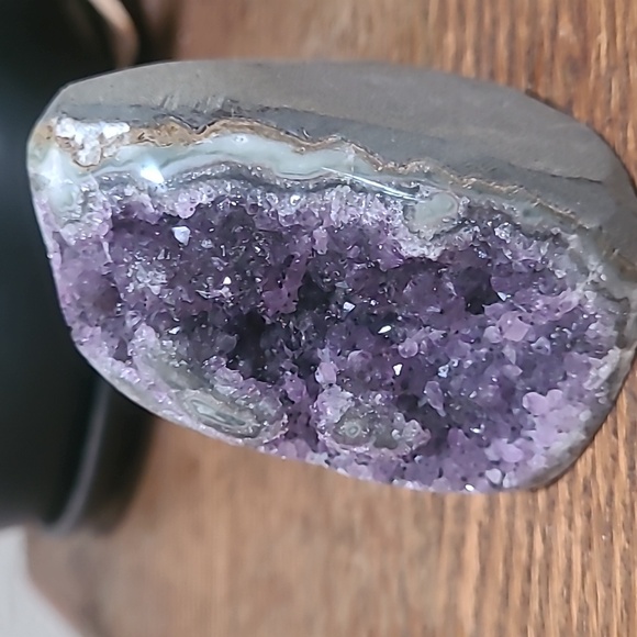 Uraguayan Amythyst Druzy Freeform 3pc Set - Picture 6 of 10